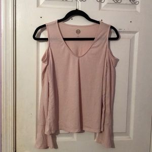 Light Pink Open shouldered top